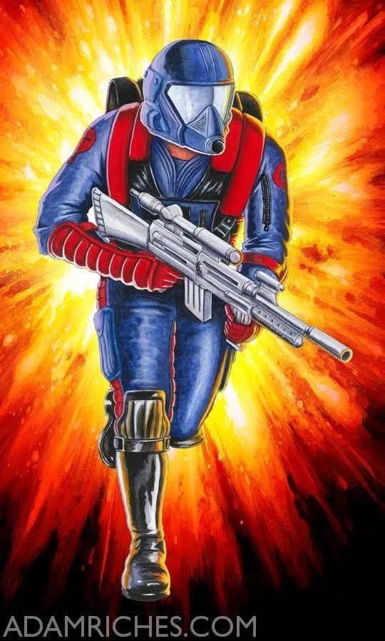 Cobra Viper Gunner GI Joe Super7 Illustration