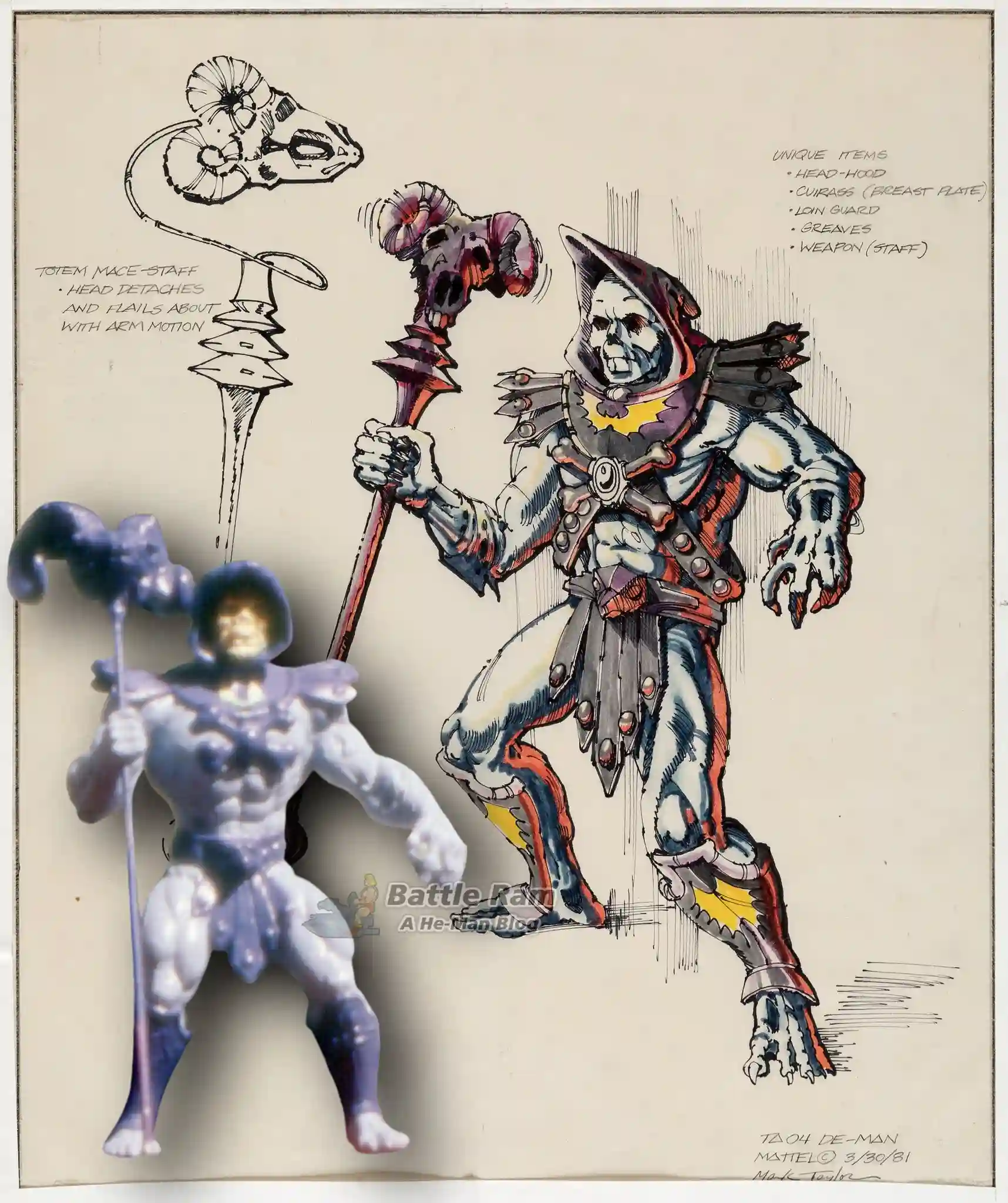 De-Man Skeletor Masters of the Universe Concept