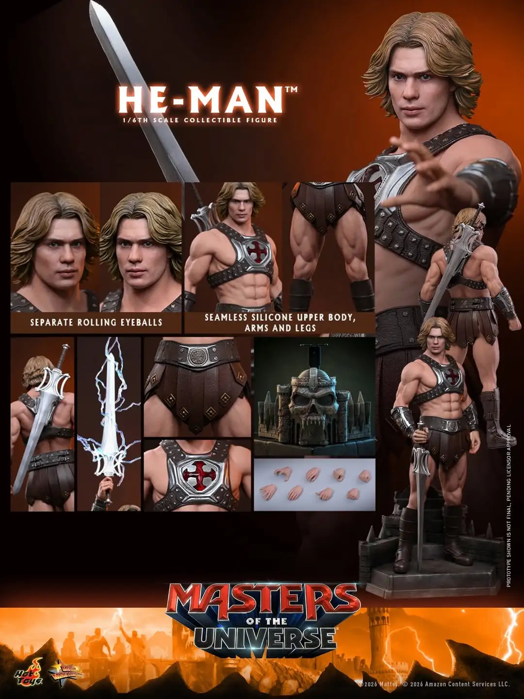 He Man Masters of the Universe Movie Sixth Scale Hot Toys Official Image 1