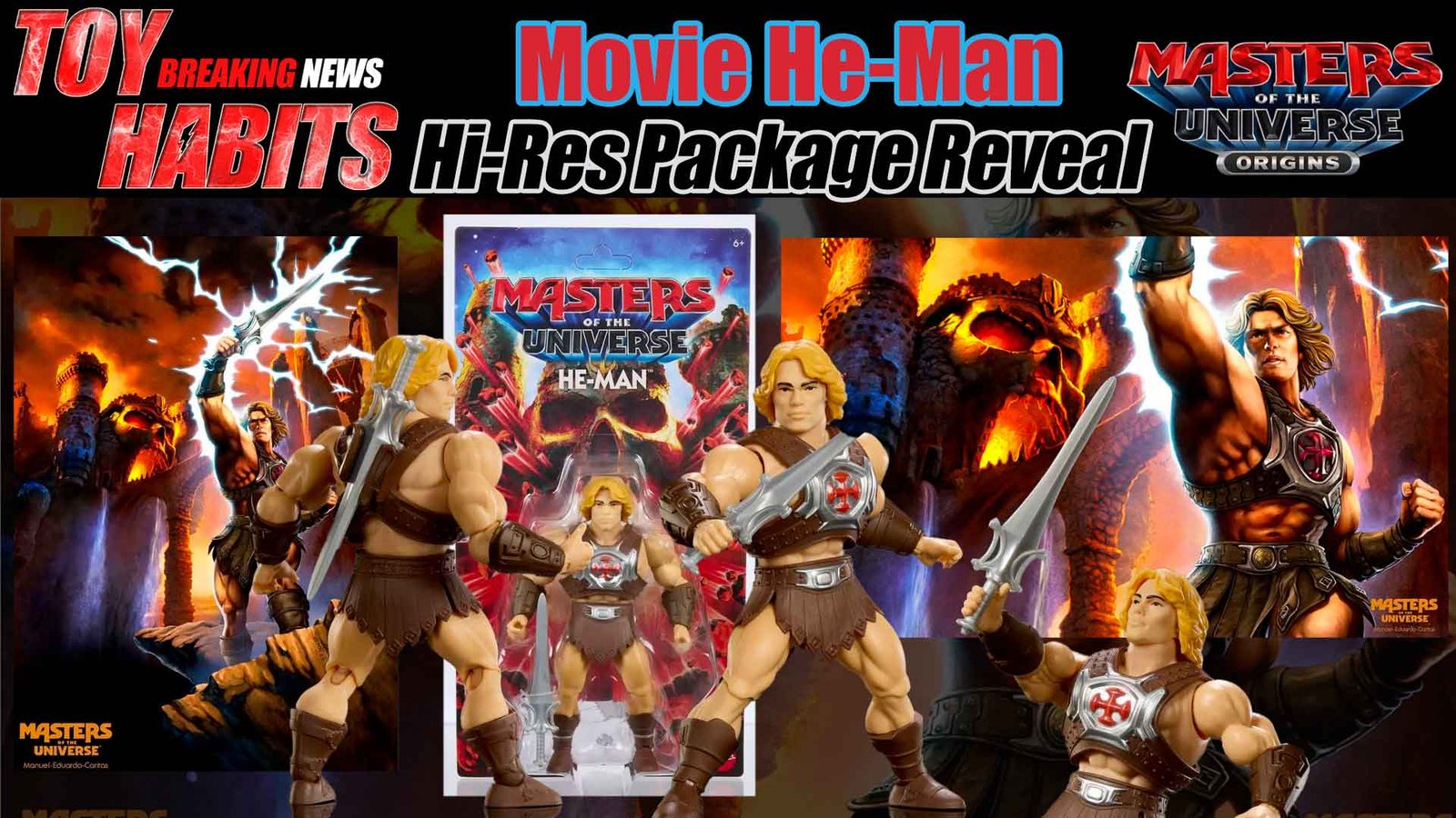 MOTU Origins Masters of the Universe Movie (2026) He-Man Hi-Res Package Reveal