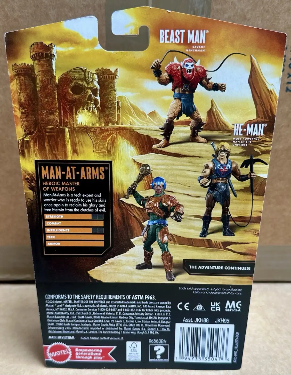 Man At Arms Version 2 MOTU Core Card Backd