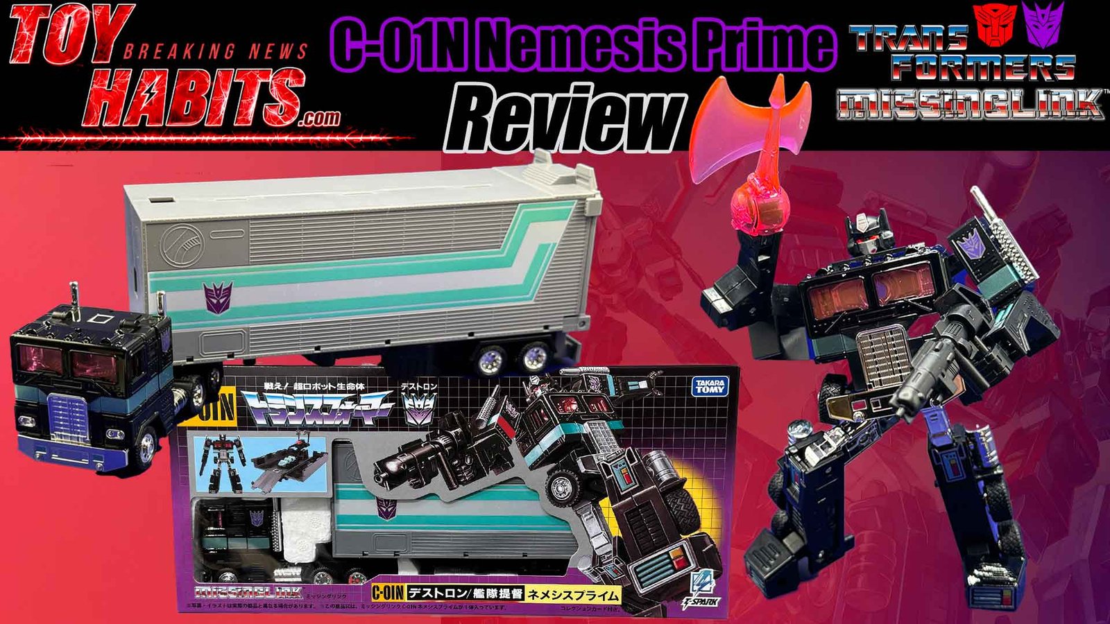 Nemesis Prime C-01N Transformers Missing Link Review