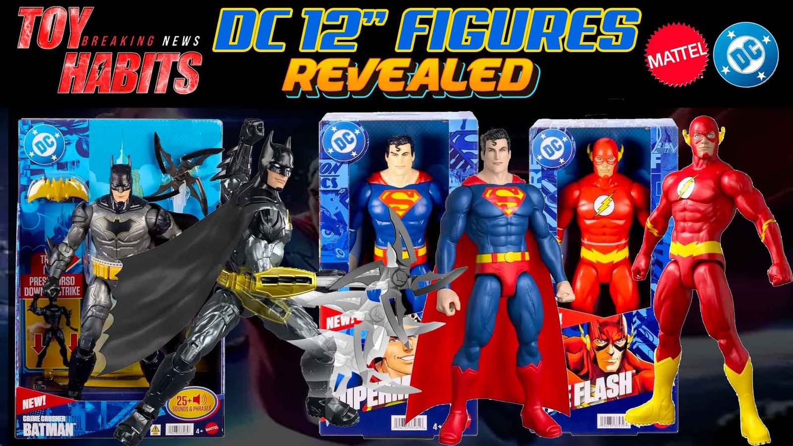 New-12-inch-Mattel-Batman,-Superman,-and-The-Flash-Kid’s-Line-Revealed