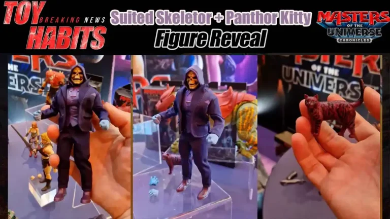New Skeletor in Suit and Pet Panthor Kitty Cat MOTU Chronicles Figure Reveal