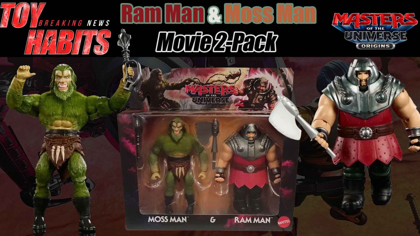 Ram Man and Moss Man Movie MOTU Origins 2-Pack
