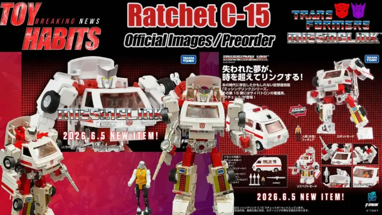 Ratchet C-15 Transformers Missing Link Preorder