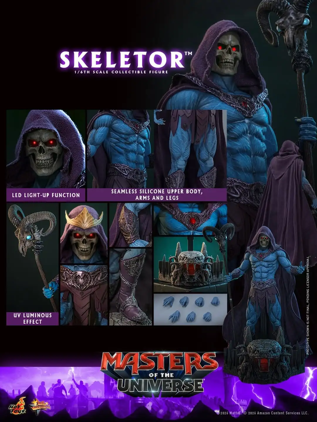 Skeletor Masters of the Universe Movie Sixth Scale Hot Toys Official Images 1