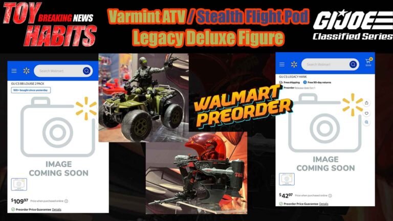 Snake Eyes Varmint & Cobra Viper Stealth Flight Pod 2-Pack + Legacy GI Joe Classified Series Preorder