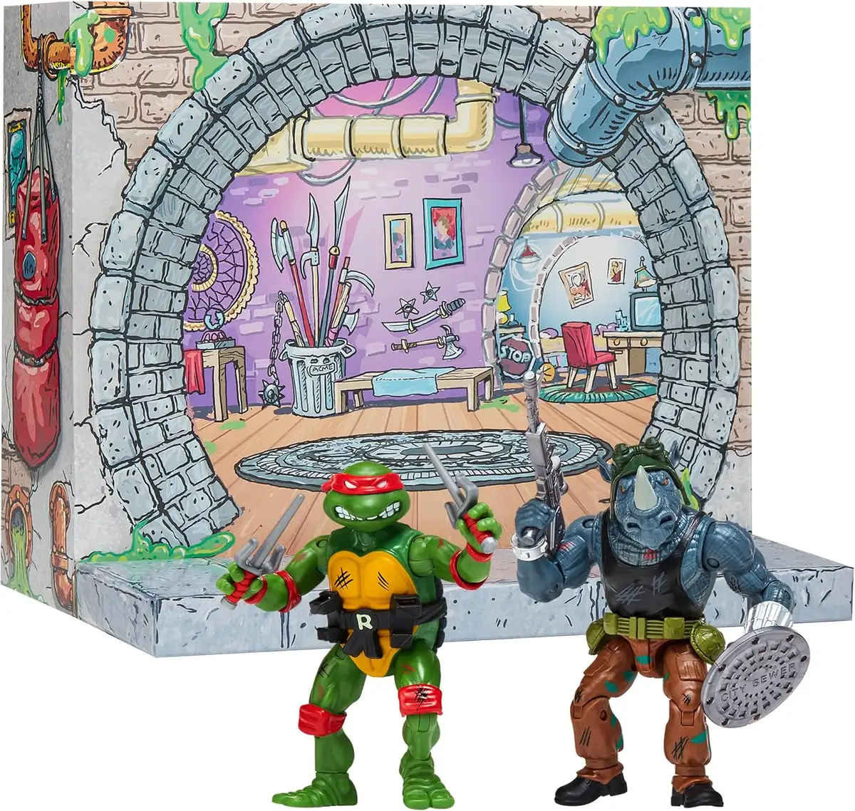 TMNT Classic Remastered Raph vs. Rocksteady 4