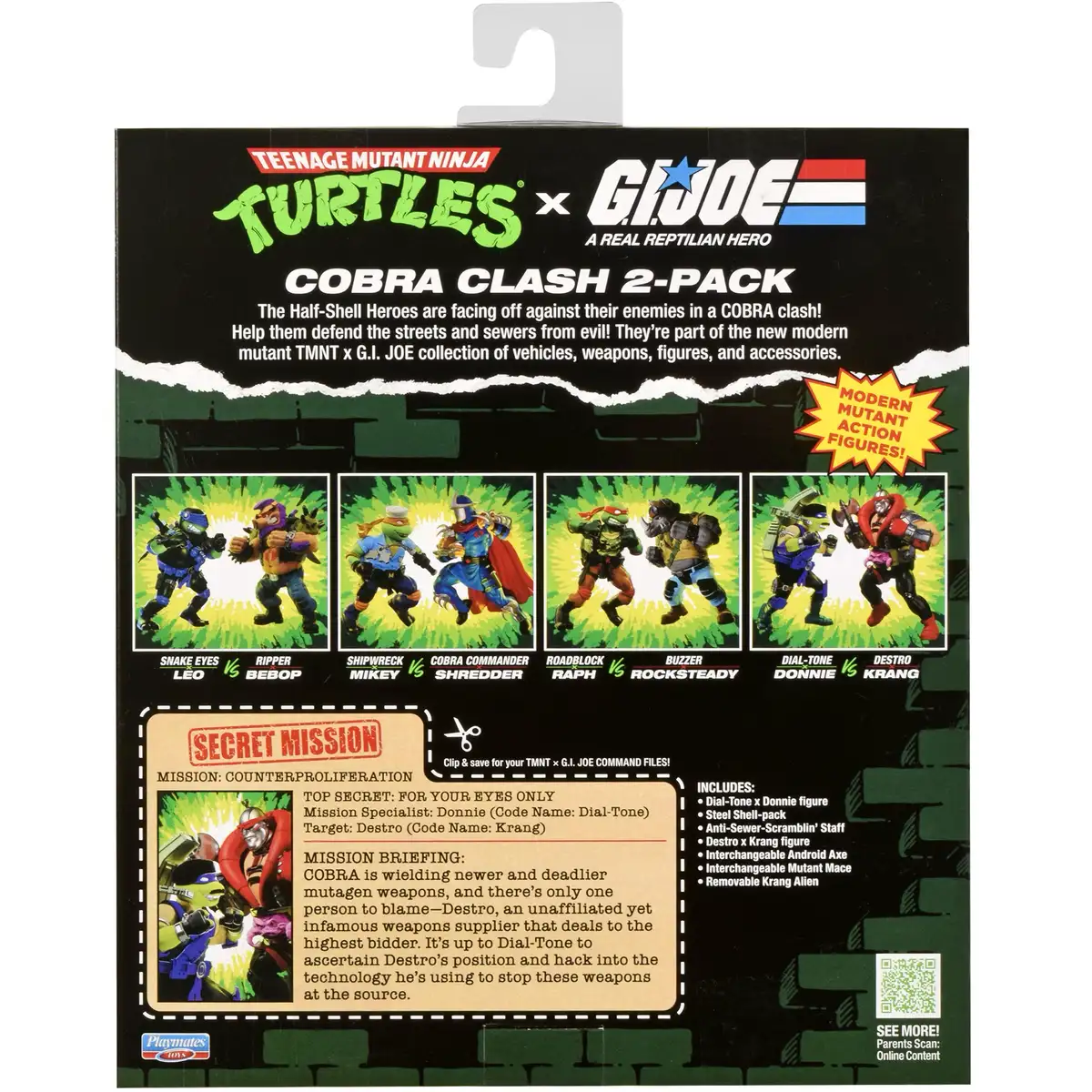 Teenage Mutant Ninja Turtles x G.I. JOE Dial Tone x Donnie vs. Destro x Krang 4
