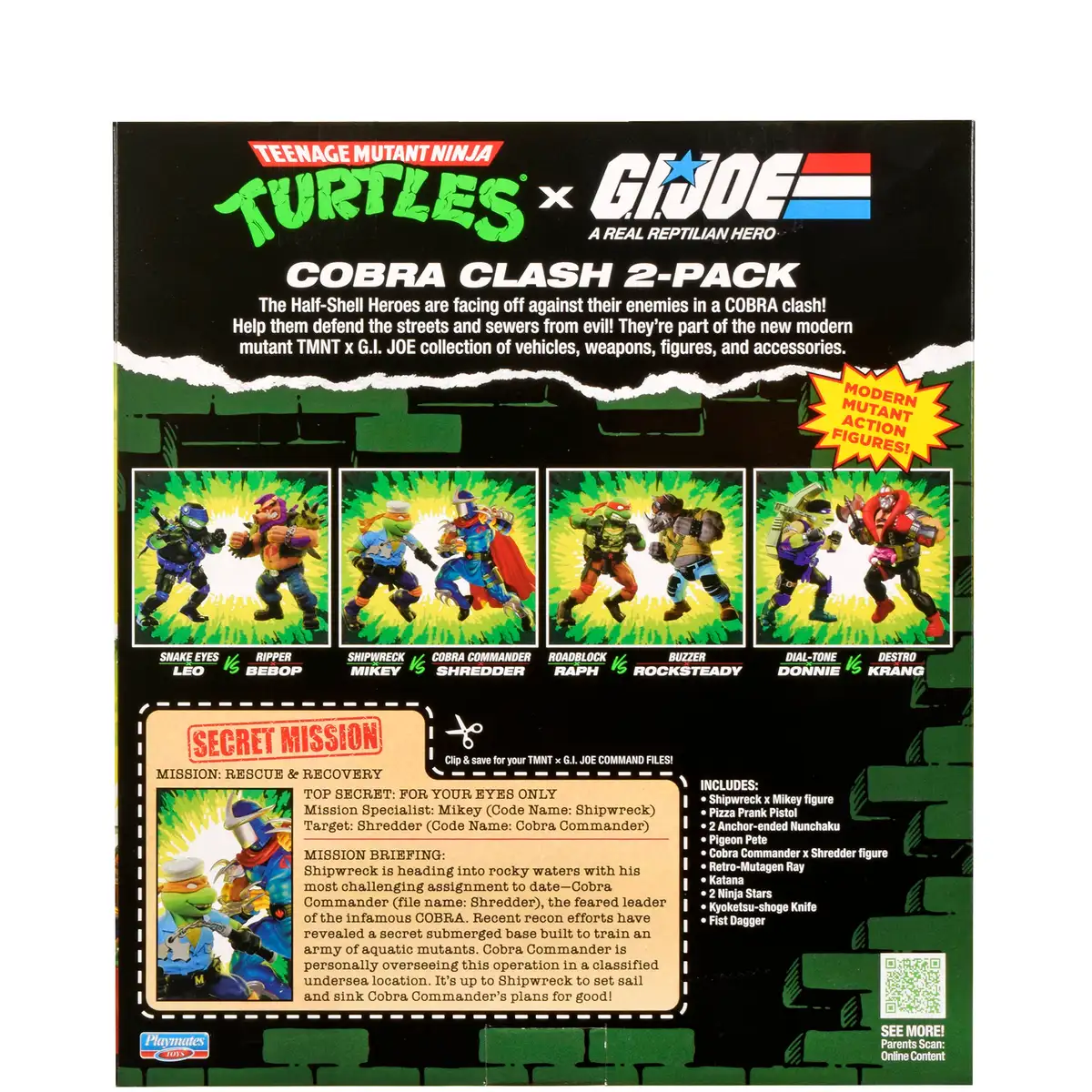 Teenage Mutant Ninja Turtles x G.I. JOE Shipwreck x Mikey vs. Cobra Commander x Shredder 02