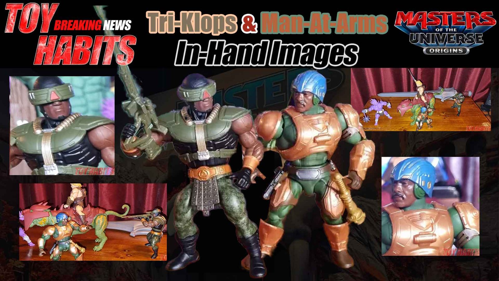 Tri-Klops and Man-At-Arms MOTU Origins Movie In-Hand Images