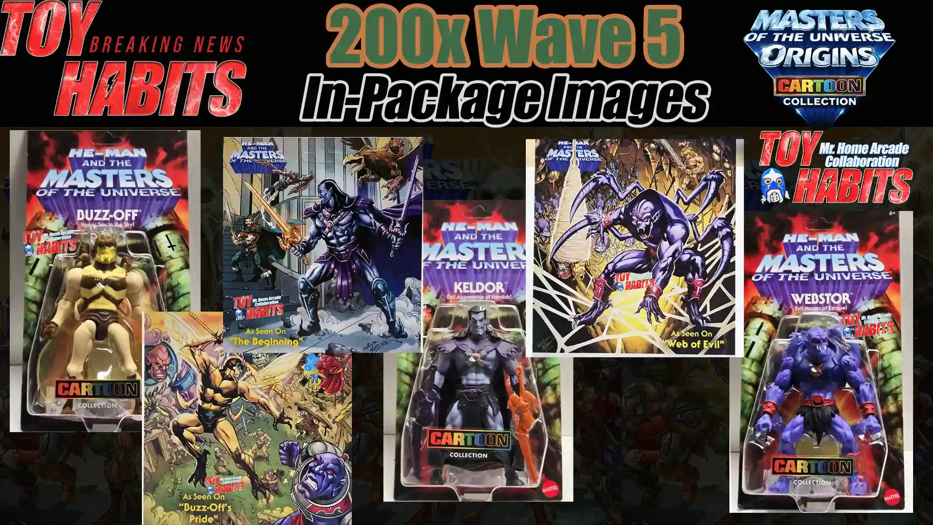 Wave 5 200x MOTU Origins Card Back Art and In-Package Images