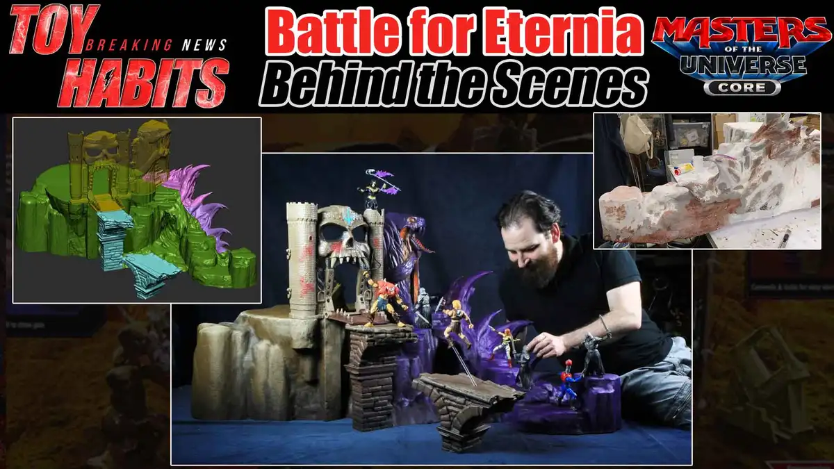 Battle of Eternia MOTU Core Playset Diorama Behind The Scenes