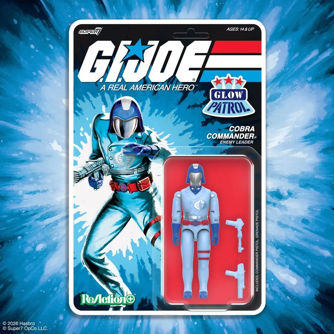 Cobra Commander GI Joe Super7 ReAction+ Glow Patrol JoeFest 2026 Exclusive 2