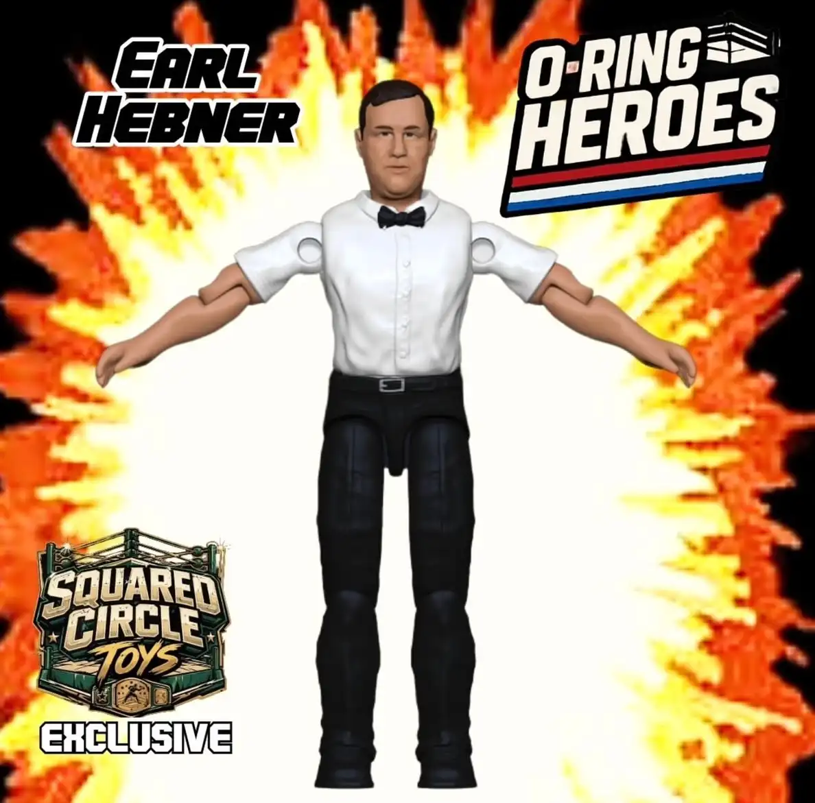 Earl Hebner KWIK Wrestling O Ring Figure Digital Render 2