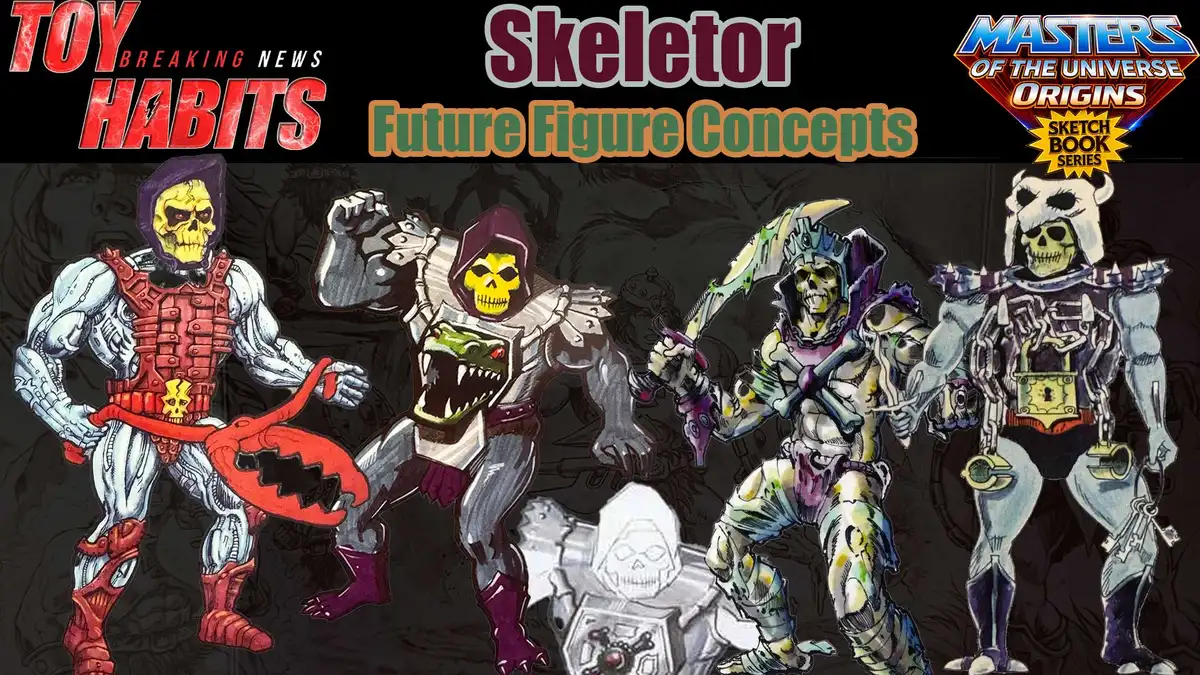 Future Skeletor MOTU Origins Sketch Book Series Figures Coming