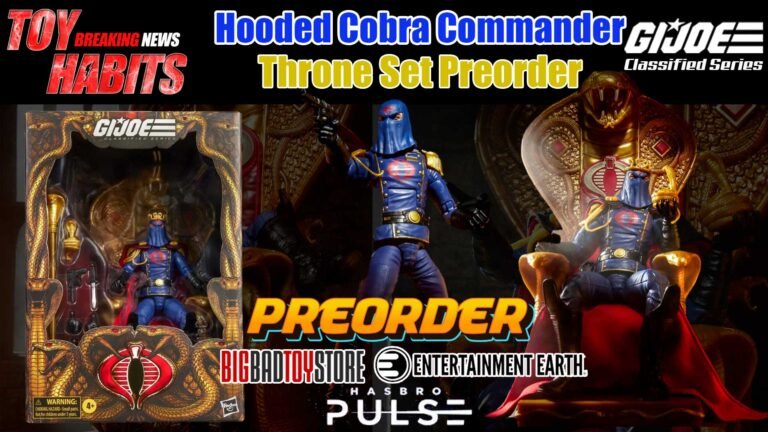 G.I. Joe Classified Series Hooded Cobra Commander with Throne Set Preorder and Official Images