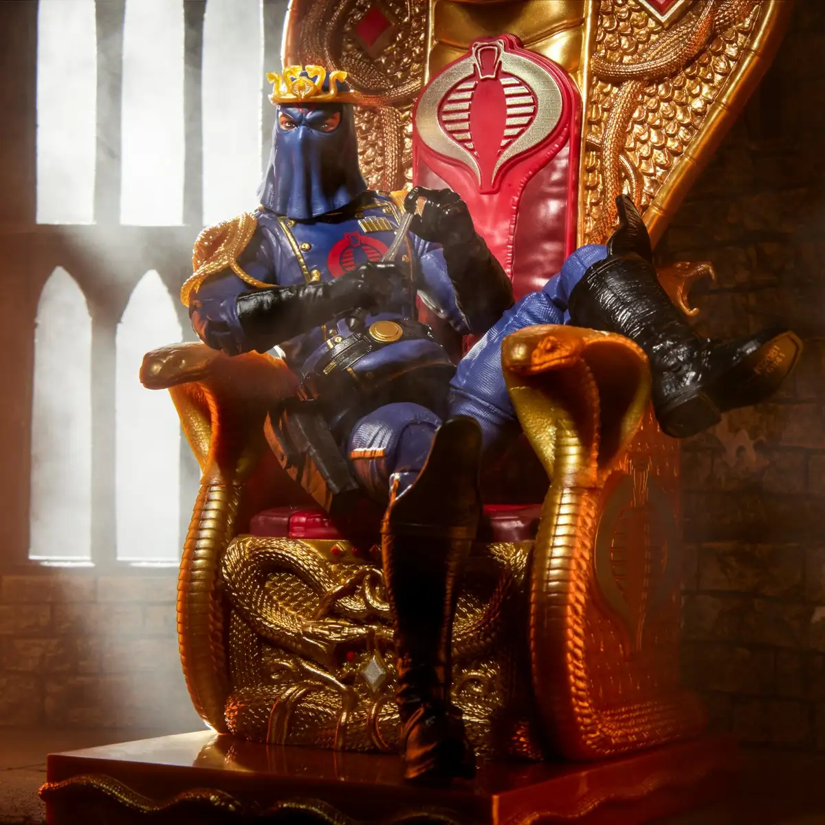 GI Joe Classified Series Hooded Cobra Commander with Throne Set 2