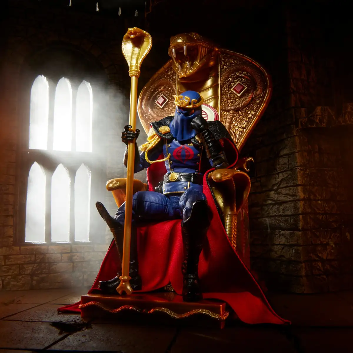 GI Joe Classified Series Hooded Cobra Commander with Throne Set 6
