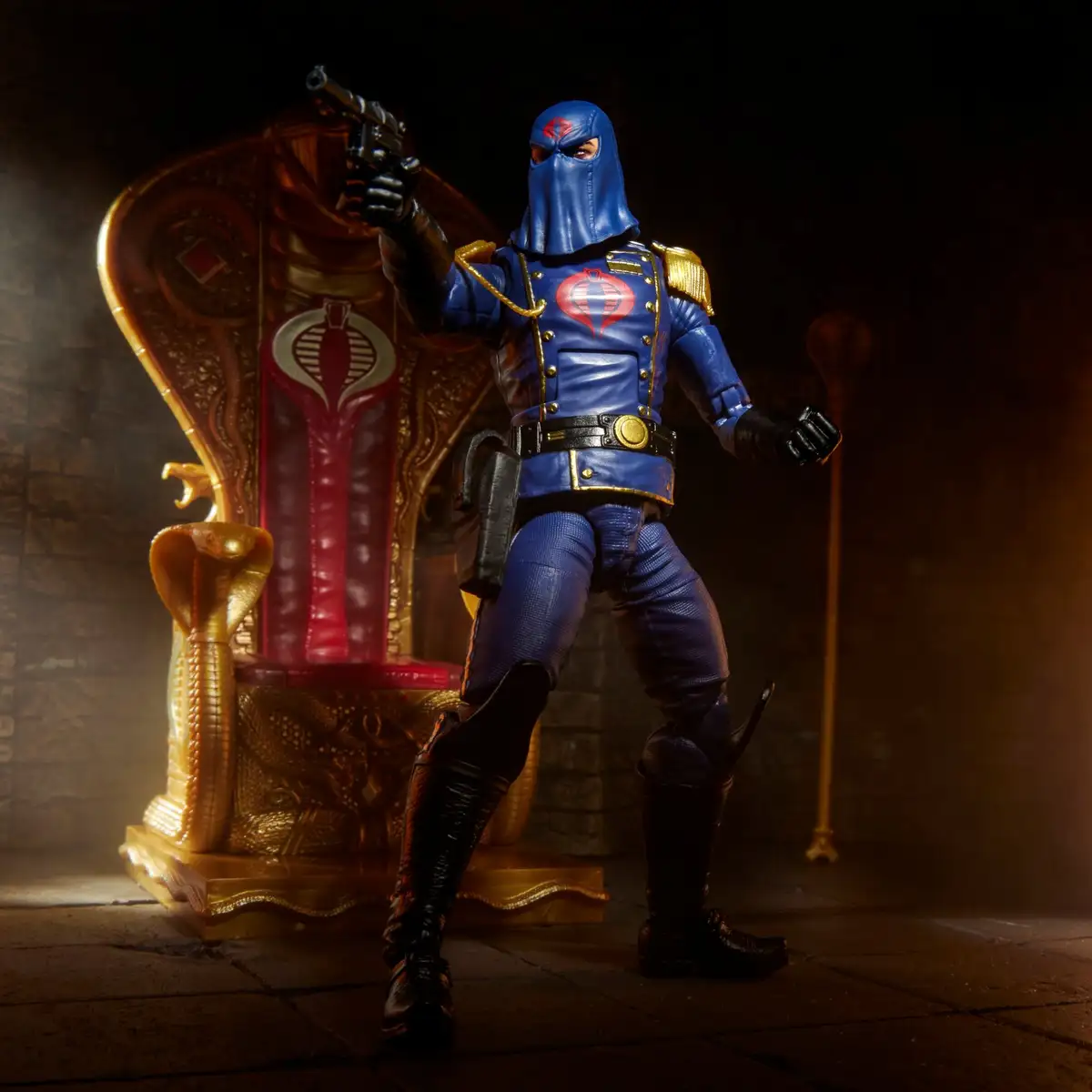 GI Joe Classified Series Hooded Cobra Commander with Throne Set 9