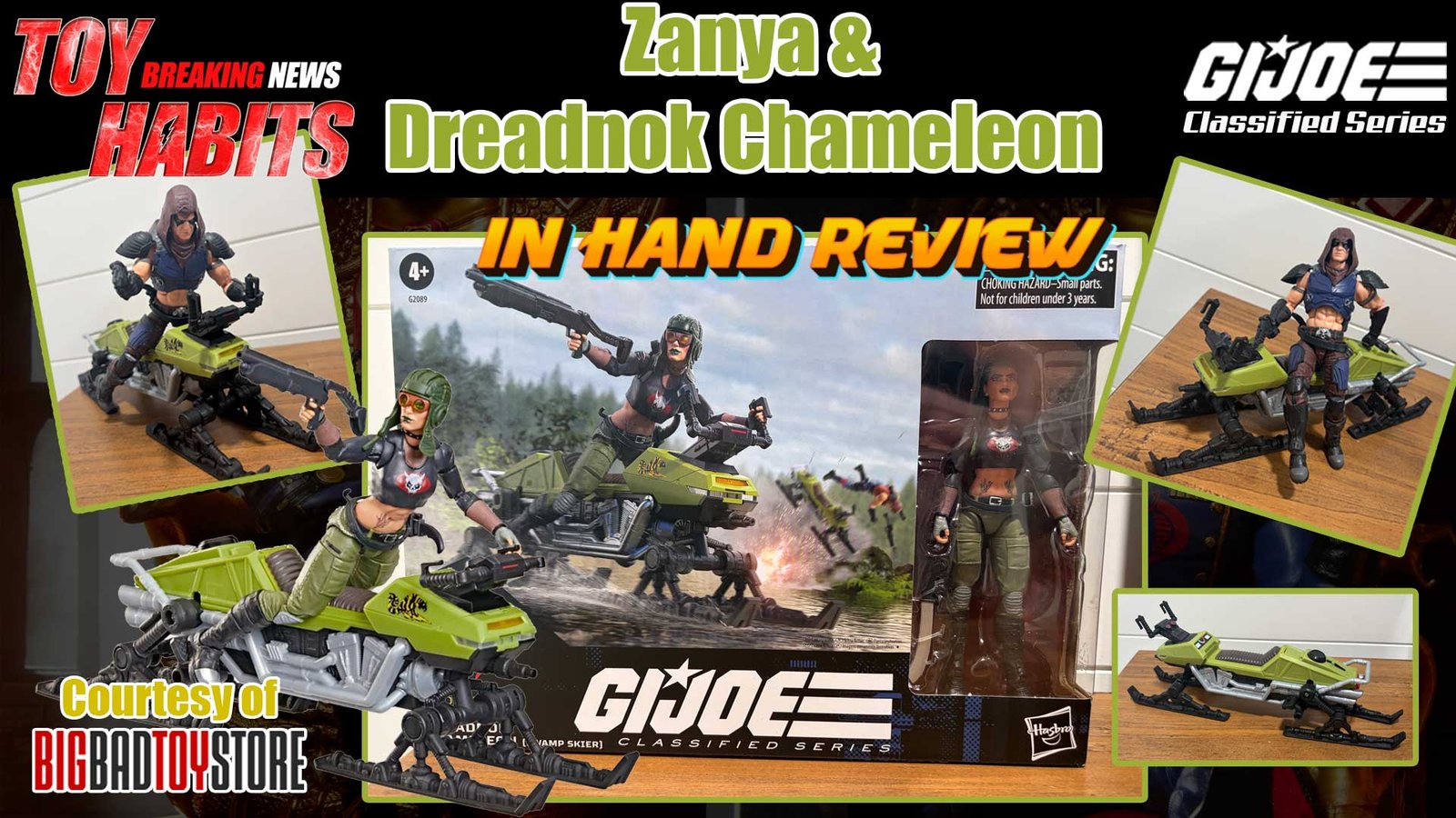 GI-Joe-Classified-Series-Zanya-&-Dreadnok-Chameleon-(Swamp-Skier)-In-Hand-Review