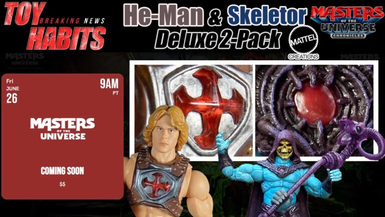 He-Man and Skeletor MOTU Chronicles Deluxe 2-Pack Mattel Creations Exclusive