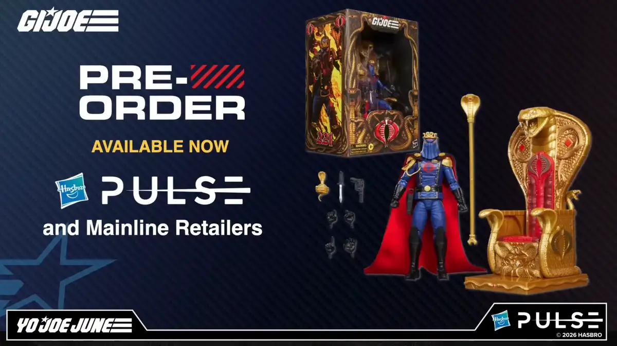 Hooded Cobra Commander and Throne Yo Joe June 2026 GI Joe Classidied Series FanStream Reveals 10