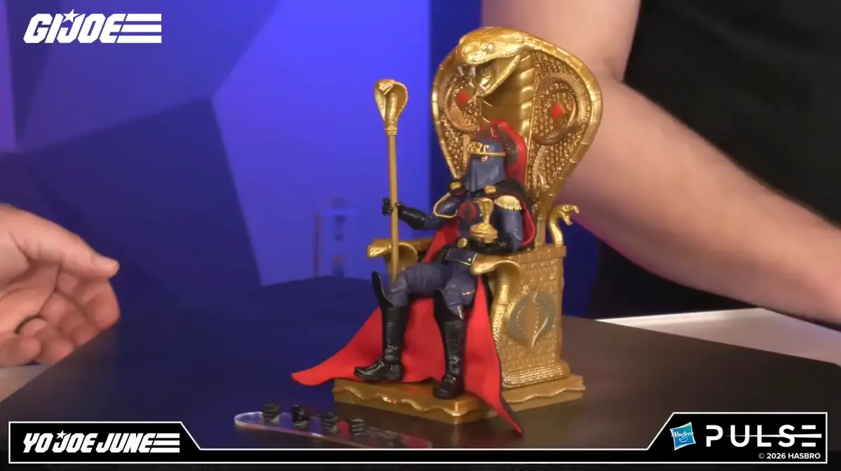 Hooded Cobra Commander and Throne Yo Joe June 2026 GI Joe Classidied Series FanStream Reveals 2