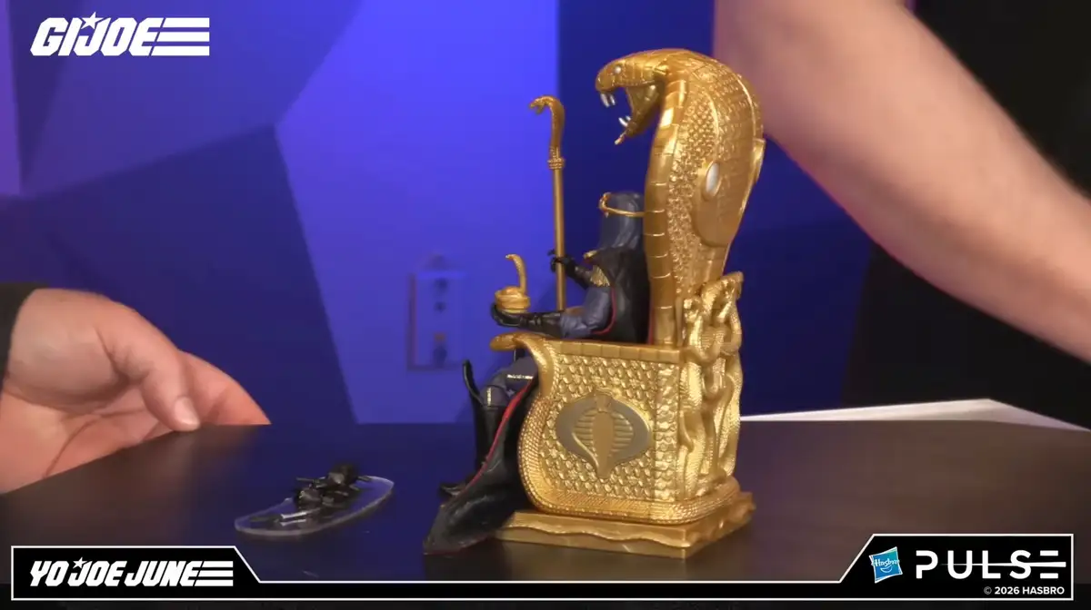 Hooded Cobra Commander and Throne Yo Joe June 2026 GI Joe Classidied Series FanStream Reveals 3