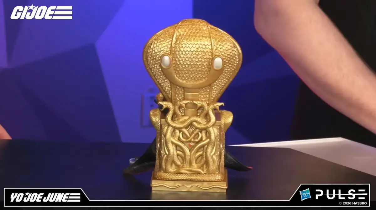 Hooded Cobra Commander and Throne Yo Joe June 2026 GI Joe Classidied Series FanStream Reveals 4