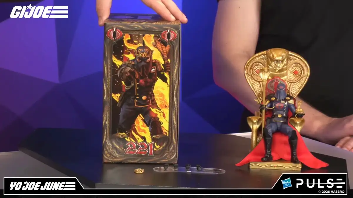 Hooded Cobra Commander and Throne Yo Joe June 2026 GI Joe Classidied Series FanStream Reveals 8