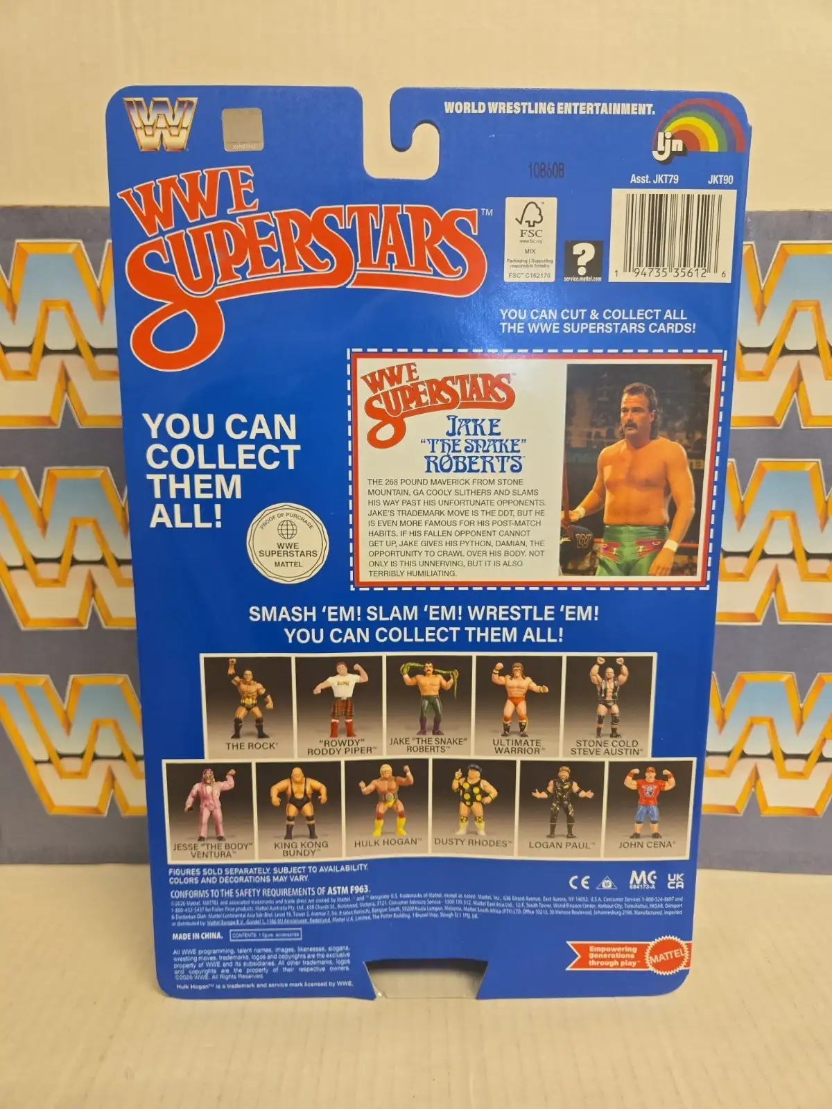 Jake The Snake Roberts LJN WWE Superstars Series 3 In Hand 2b