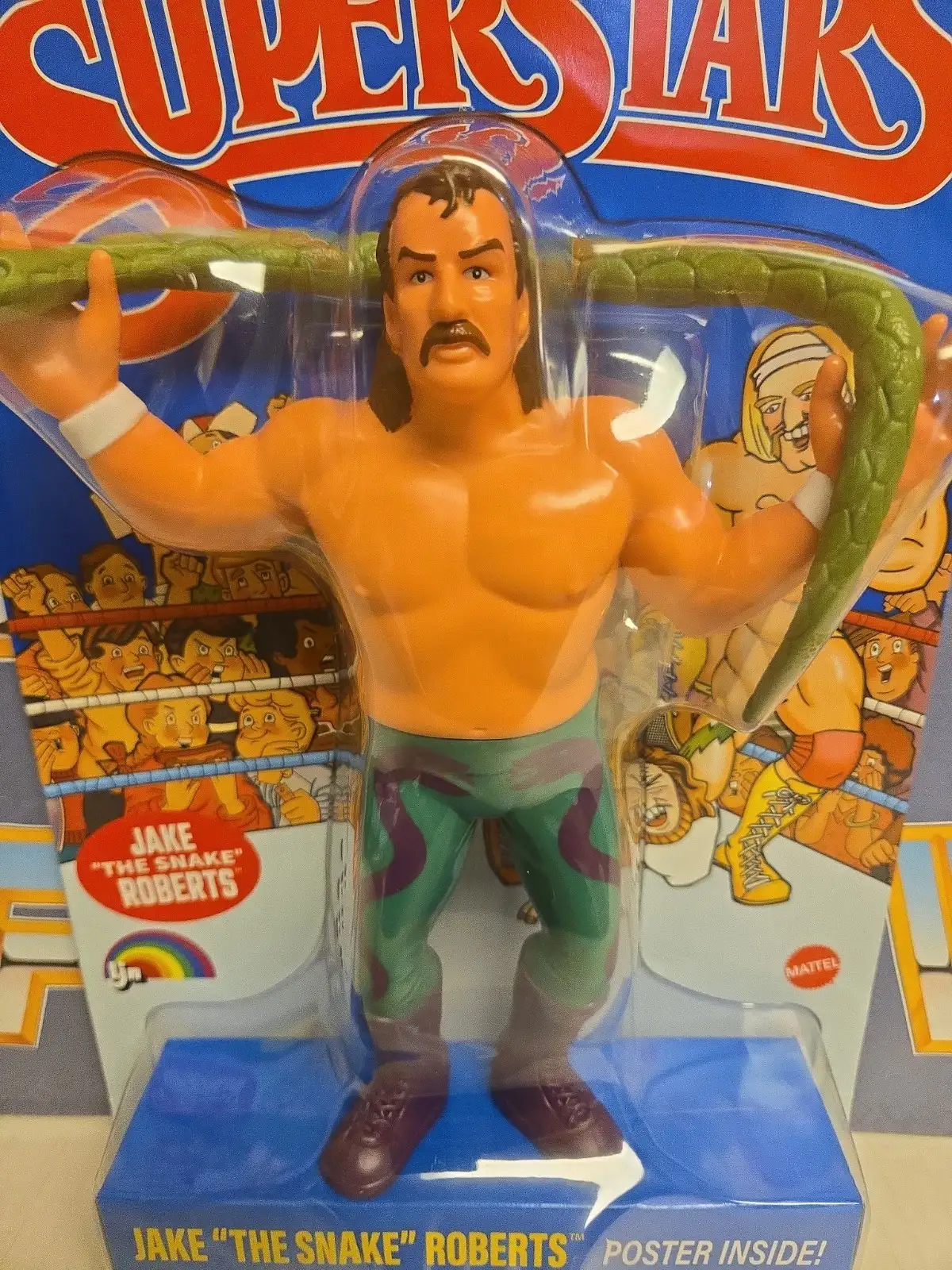Jake The Snake Roberts LJN WWE Superstars Series 3 In Hand 3c