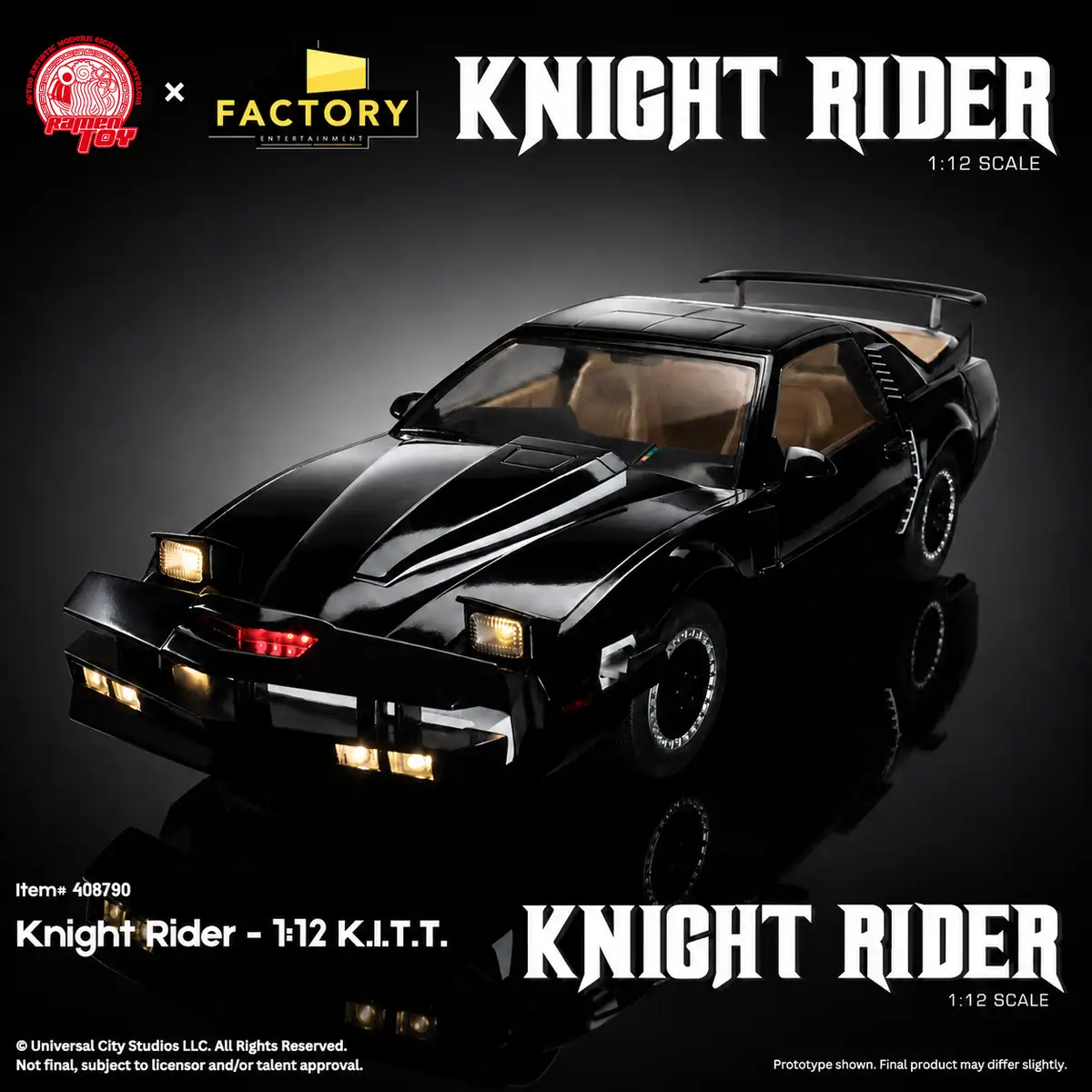 Knight Rider Twelfth SPM KITT with Michael Knight by Factory