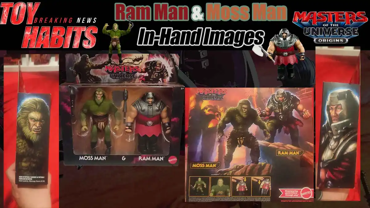 Ram Man and Moss Man MOTU Origins Movie In-Hand Images