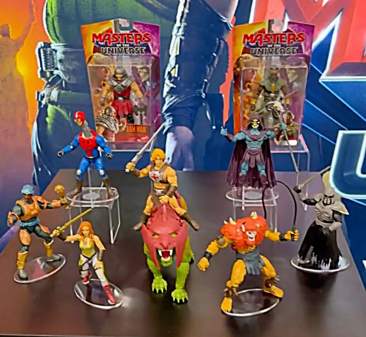 Ram Man and Tri Klops MOTU Core On Display