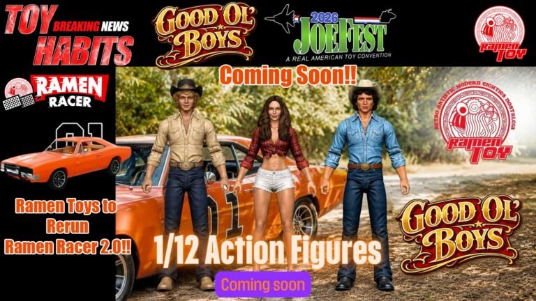 Ramen Toys Good Ole Boys Twelfth Scale Dukes of Hazard and Tiger Orange Ramen Racer v2 Debut at Joe Fest 2026