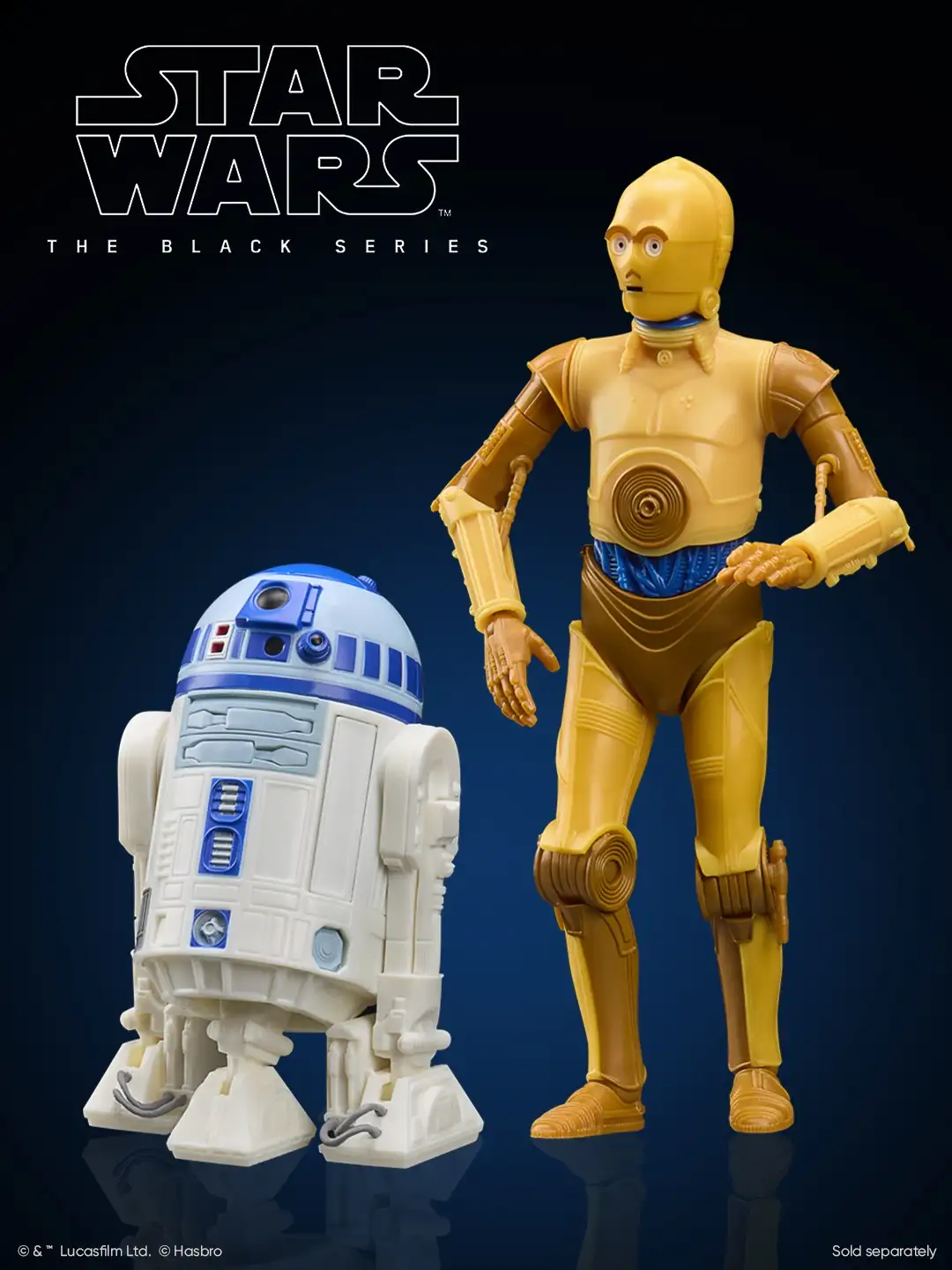 STAR WARS Droids The Adventures of R2 D2 and C 3PO Black Series 6