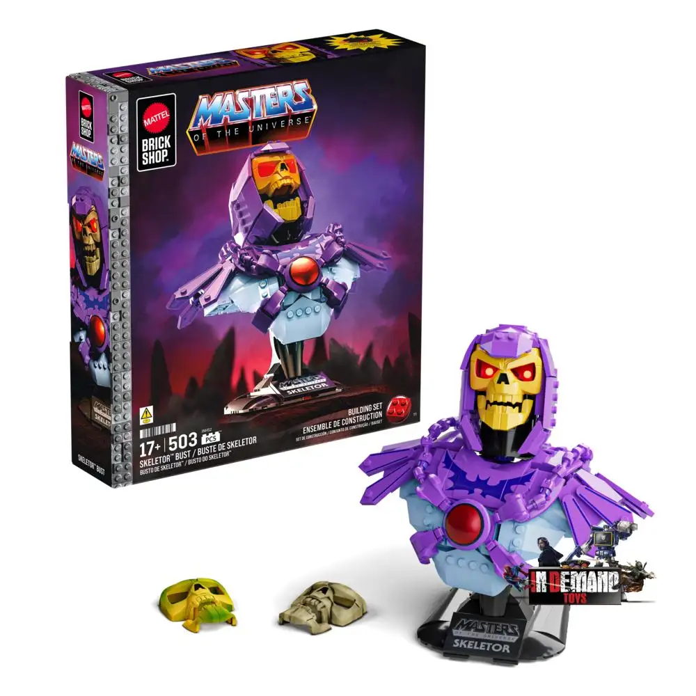 Skeletor Bust MOTU Mattel Brick Shop 1