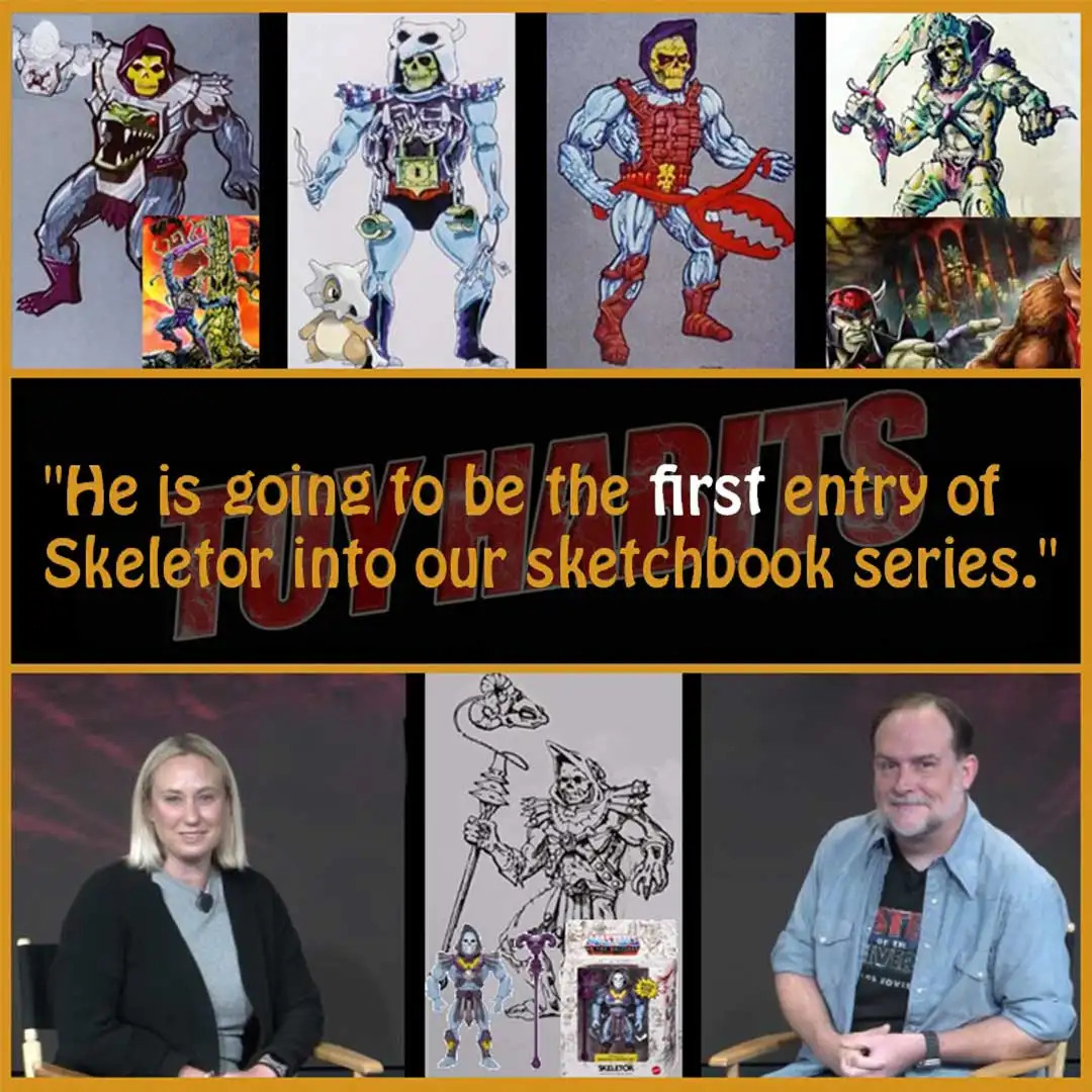 Skeletor MOTU Origins Sketch Book Series Concepts