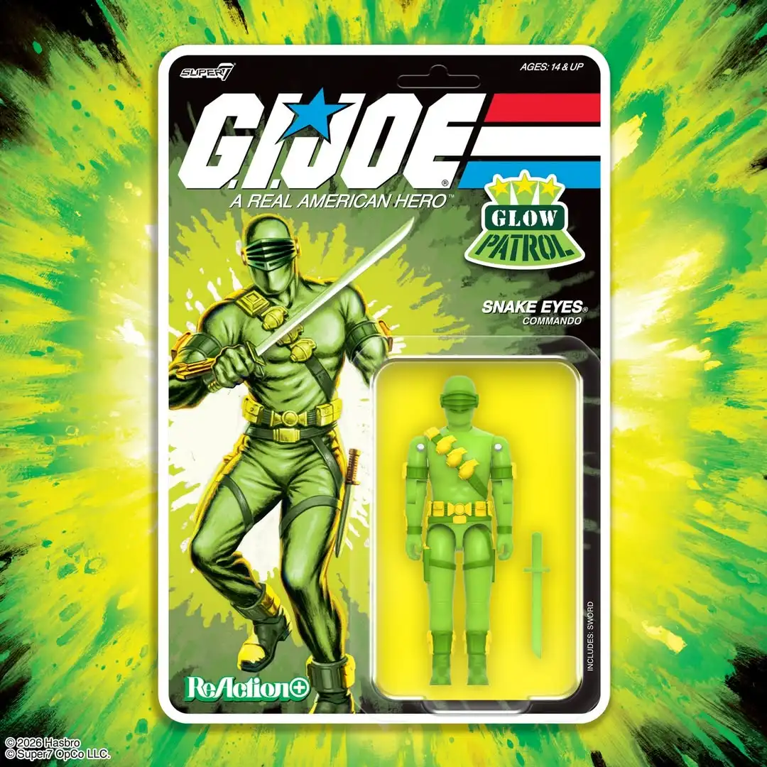 Snake Eyes GI Joe Super7 ReAction+ Glow Patrol JoeFest 2026 Exclusive 6