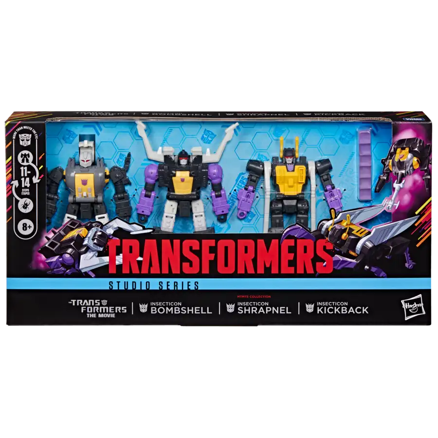 TF TFTM MTMTE COLLECTION INSECTICON BOMBSHELL, INSECTICON SHRAPNEL, & INSECTICO (5)
