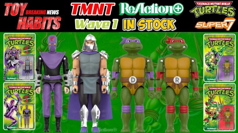 TMNT Super7 ReAction+ Wave 1 In Stock