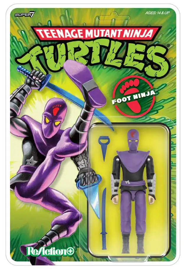 Teenage Mutant Ninja Turtles ReAction+ Wave 01 Foot Ninja Package