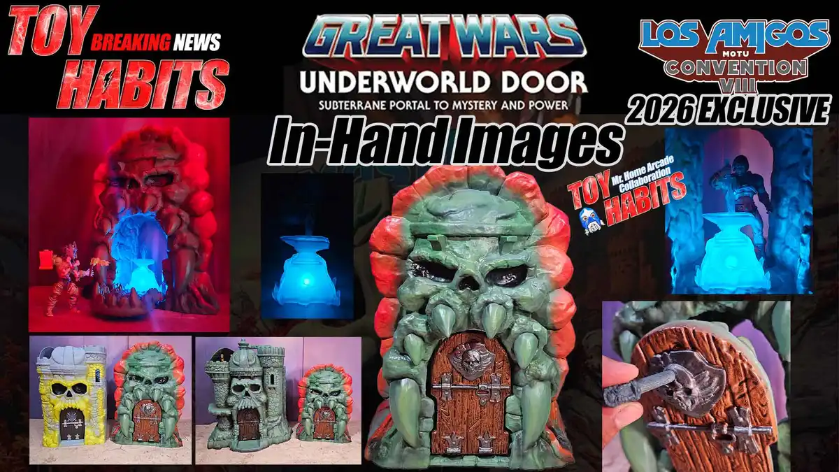 Underworld Door The Great Wars MOTU 2026 Los Amigos Convention Exclusive In-Hand Images
