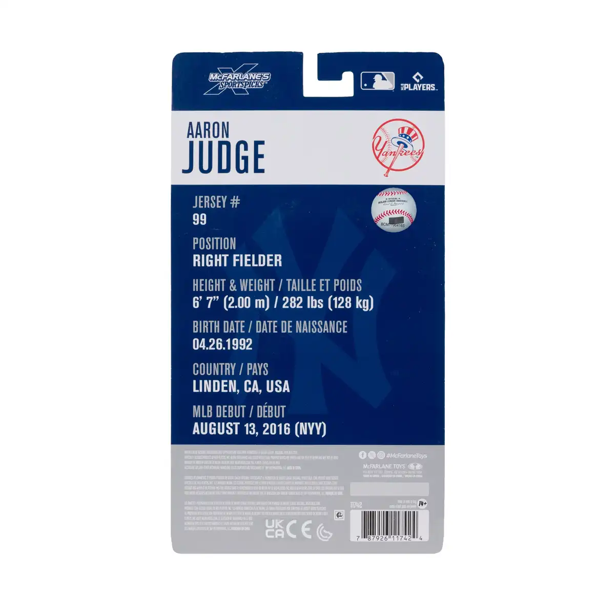 Aaron Judge (MLB New York Yankees) 6 Action Figure McFarlane SportsPicks 09