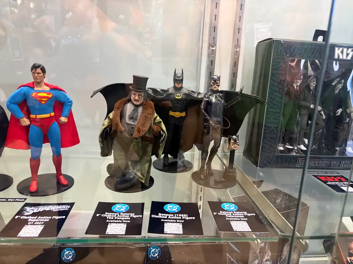 DC 8 inch Clothed Superheroes NECA SDCC 2026 Booth Images 10