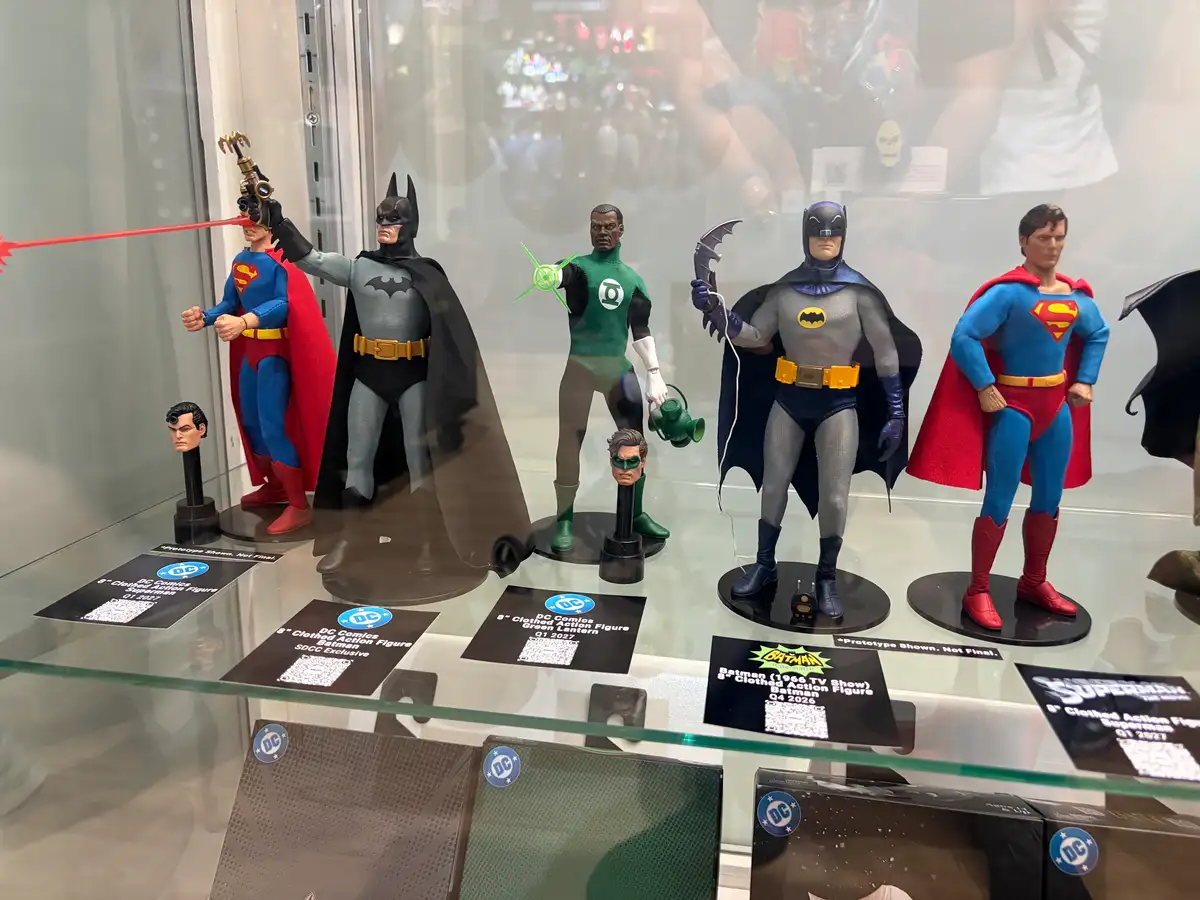 DC 8 inch Clothed Superheroes NECA SDCC 2026 Booth Images 13