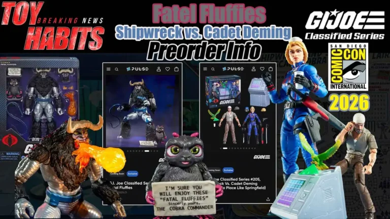 Fatal Fluffies and Shipwreck vs. Cadet Deming GI Joe Classified Series SDCC 2026 Exclusive Preorder